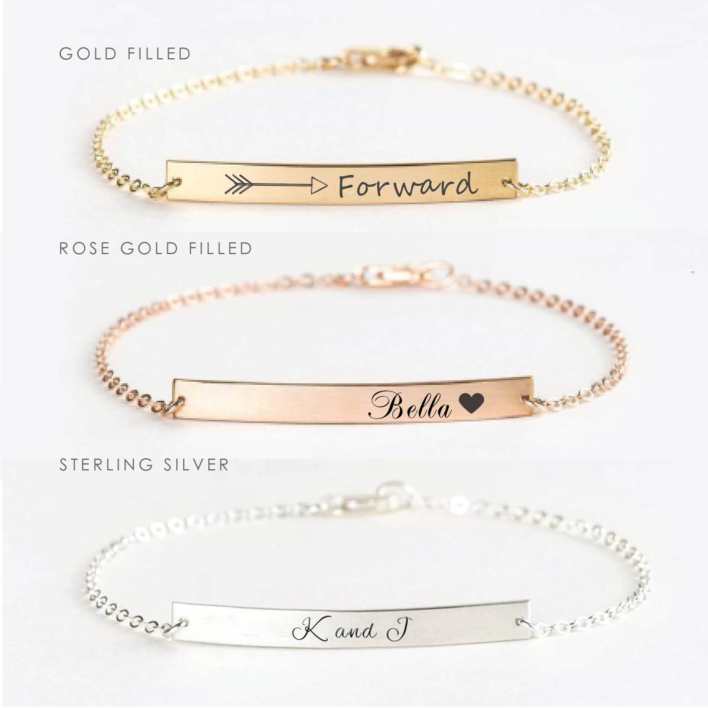Personalized Anklet ‖ Minimalist Anklet ‖ Engraved Anklet ‖ Custom Engraving