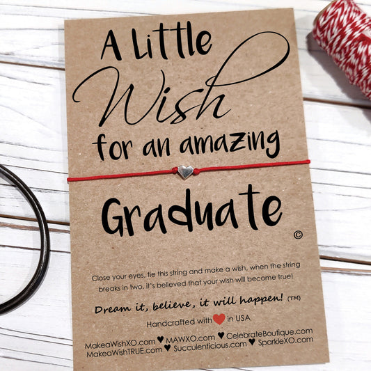 Graduation Bracelet Gift ‖ Congratulations Gift for Graduate ‖ Adjustable Compass Bracelet with Macrame' Closure