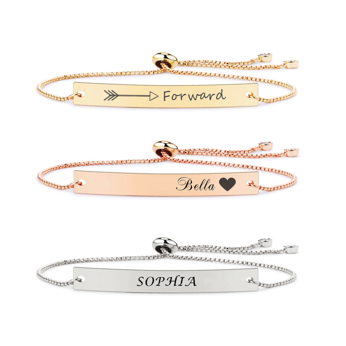 Foreign Language Bracelet ‖ Personalized Bar Bracelet ‖ Minimalist Bracelet ‖ Layering Stacking Bracelet ‖ Engraved Bracelet ‖ Custom Engraving ‖ Gift for Her
