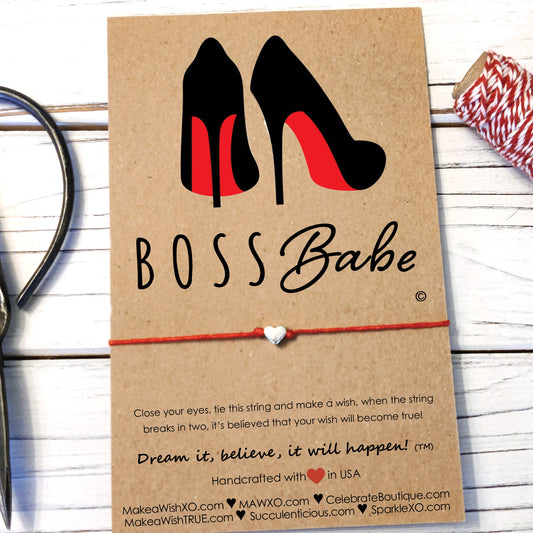 Boss Babe ‖ Boss Gift ‖ Wish Bracelet ‖ Friendship Bracelet ‖ Bracelet & Anklet with Macrame' Closure