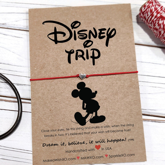 Disney Trip Micky Wish Bracelet ‖ Friendship Bracelet ‖ Bracelet & Anklet with Macrame' Closure