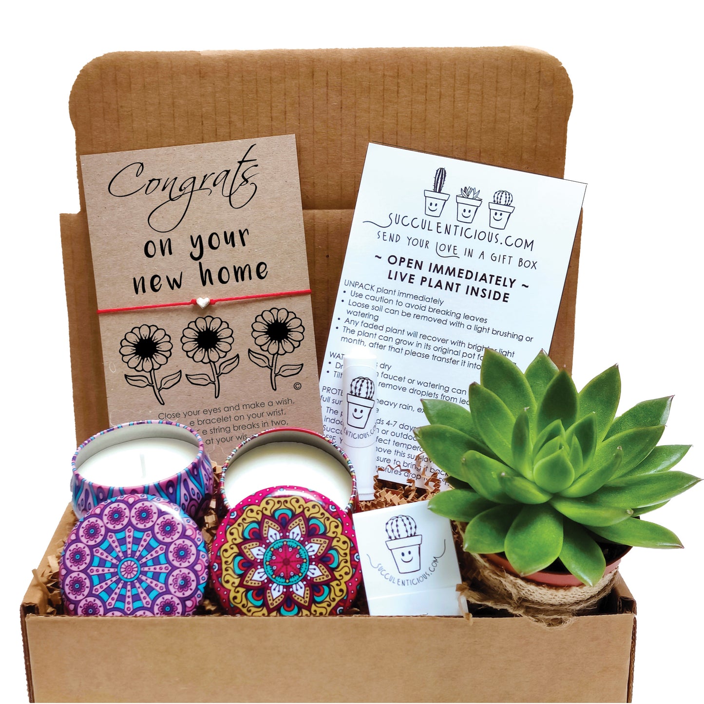 Congrats On Your New Home Gift Box ‖ Congratulations New Home Gift ‖ Housewarming Basket