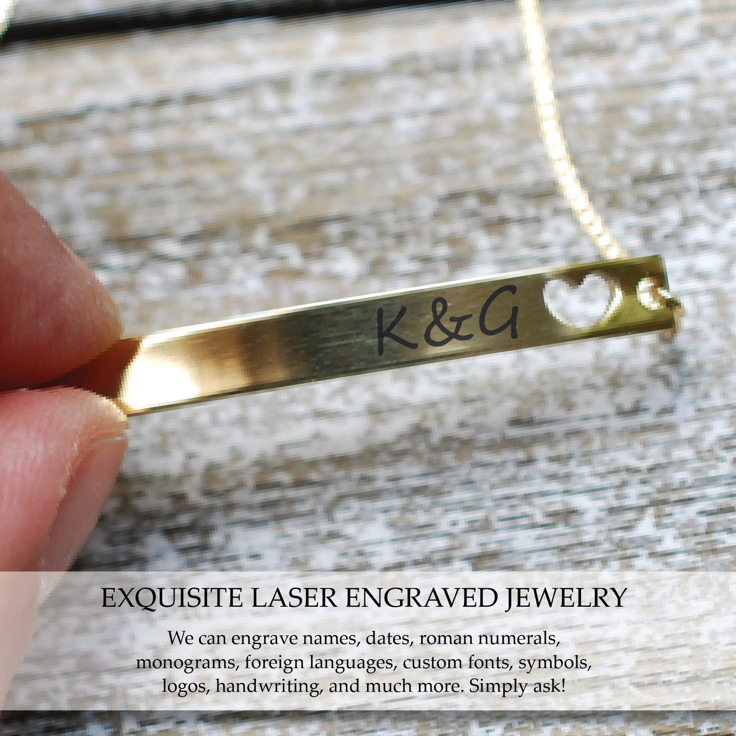Heart Cutout Bar Bracelet ‖ Personalized Engraved Bracelet ‖ Minimalist Bracelet ‖ Layering Stacking Bracelet ‖ Custom Engraving