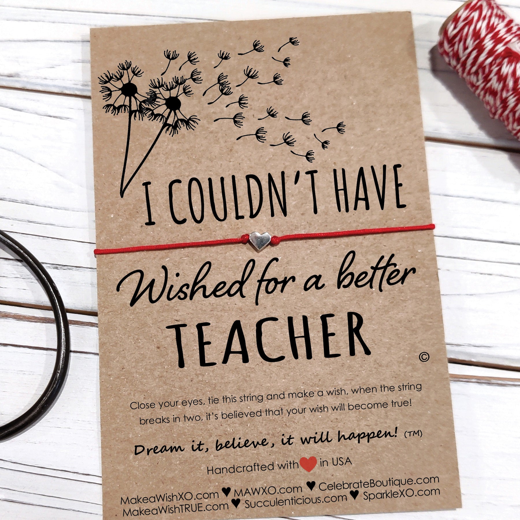 Teacher sales wish bracelet