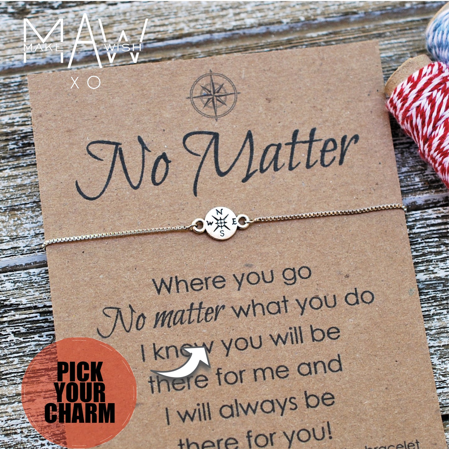 ADD-ON + Build your Box + Chain Bracelet with Adjustable Closure ‖ Bolo Bracelet