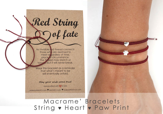 Red String of Fate ‖ Kabbalah Red Thread Bracelet ‖ Red Bracelet ‖ Red String Bracelet