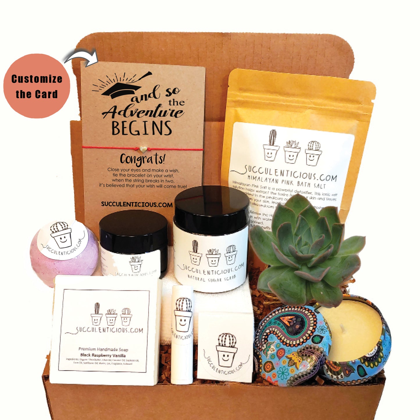 Graduation Gift ‖ Graduation Care Package ‖ Congratulations Spa Gift Box for Graduate