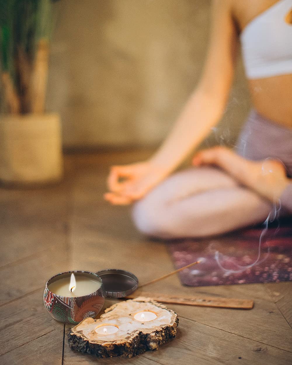 Scented soy candle with cover ‖ Vanilla ‖ Jasmine ‖ Lavender ‖ Rose ‖ Orange