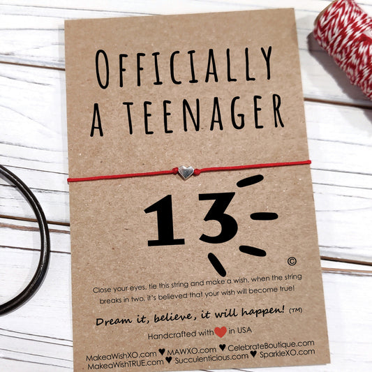 Officially a Teenager Birthday Gift ‖ Friendship Bracelet