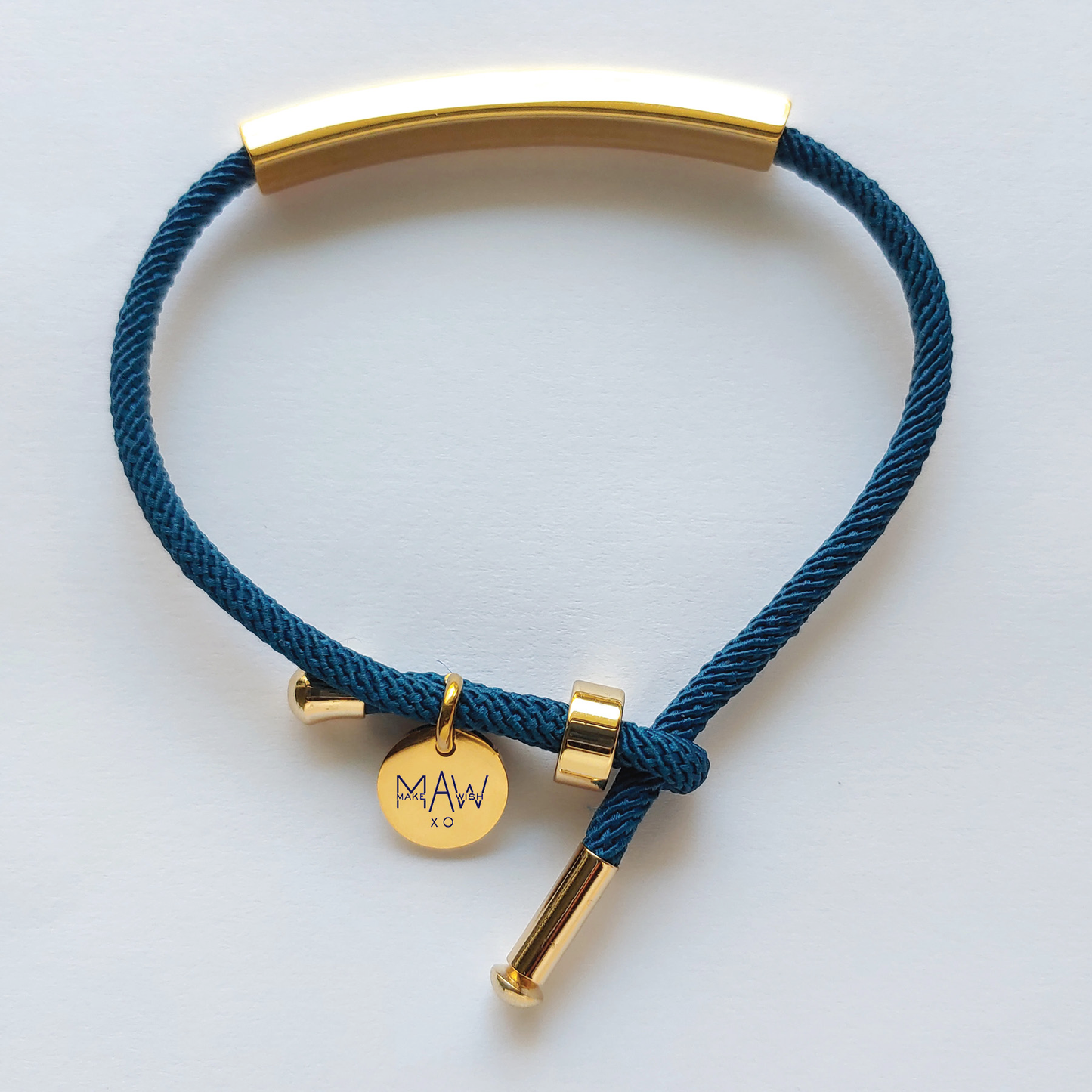 Personalized Bar Bracelet ‖ Gift for Him Her ‖ Adjustable Cord Bracelet ‖ Minimalist Bracelet ‖ Layering Stacking Bracelet ‖ Engraved Bracelet ‖ Custom Engraving