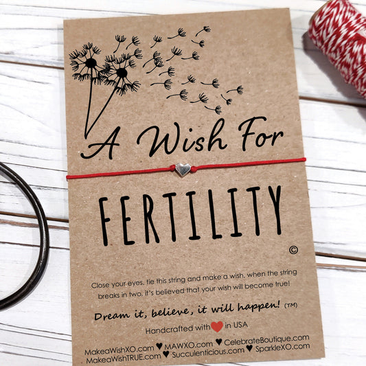 A Wish for Fertility ‖ Mantra Bracelet ‖ Inspirational Wish Bracelet ‖ Friendship Bracelet ‖ Bracelet & Anklet with Macrame' Closure