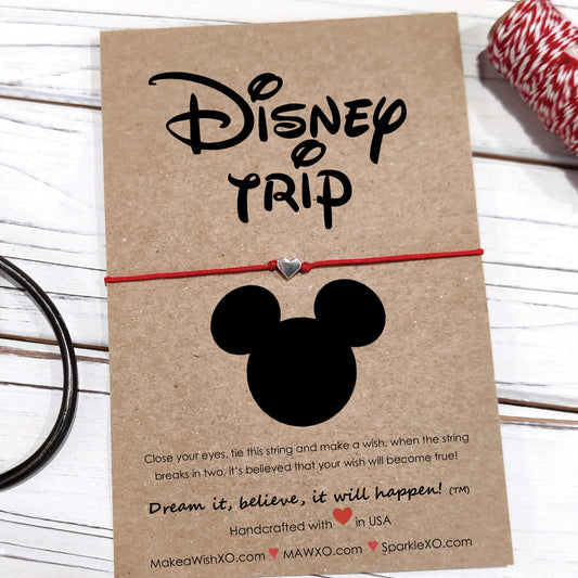 Disney Trip Wish Bracelet ‖ Friendship Bracelet ‖ Bracelet & Anklet with Macrame' Closure