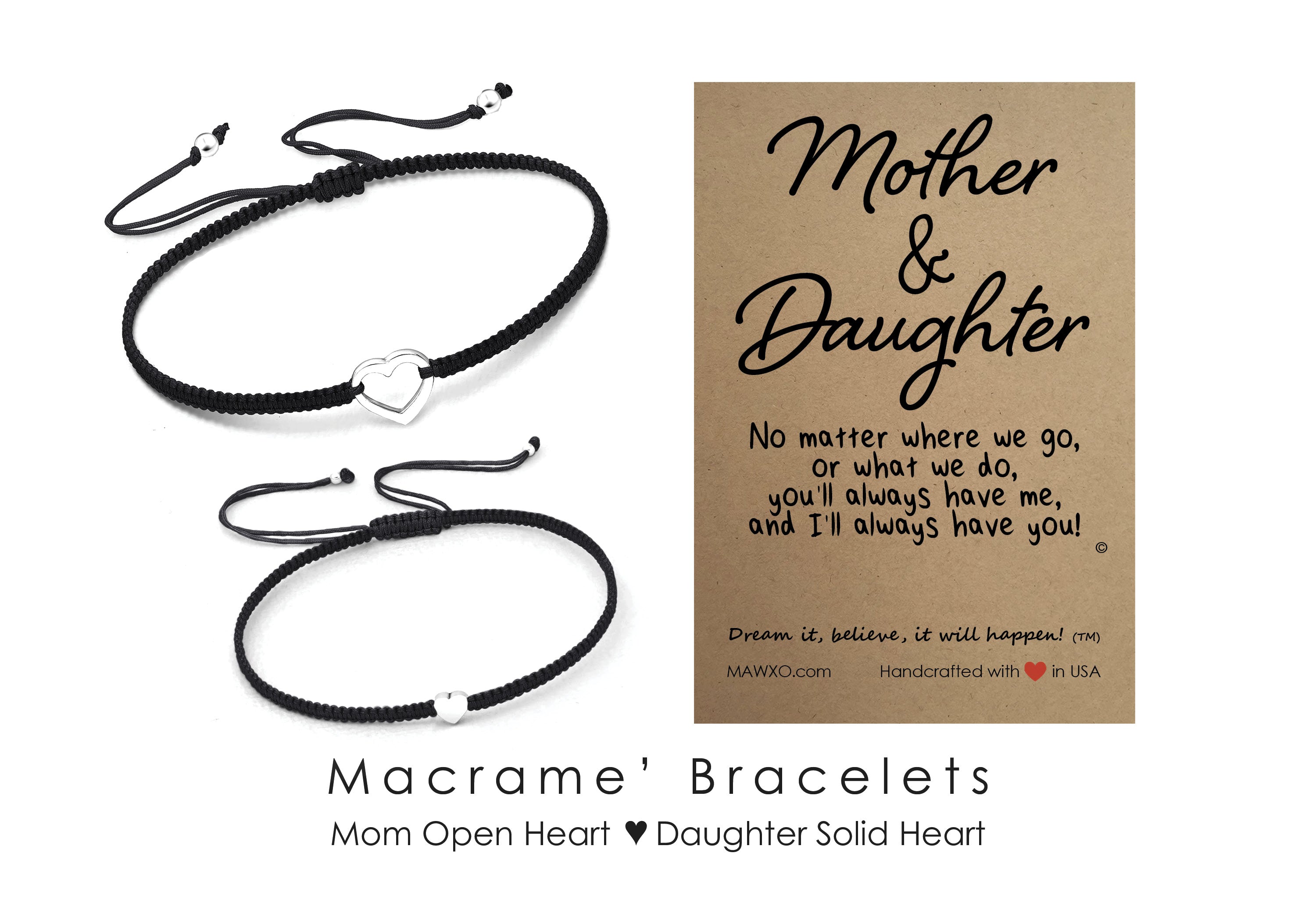 Buy More Colors Matching Mother Daughter Friendship Bracelets Mama Mini  Bracelet Set Bead Bracelets Letter Beaded Bracelets Mommy & Me Set Online  in India - Etsy