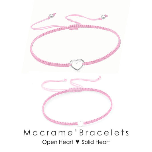 Kindergarten Bracelets ‖ First Day of School Bracelet ‖ Sterling Silver Heart Bracelet ‖ Adjustable Friendship Bracelet